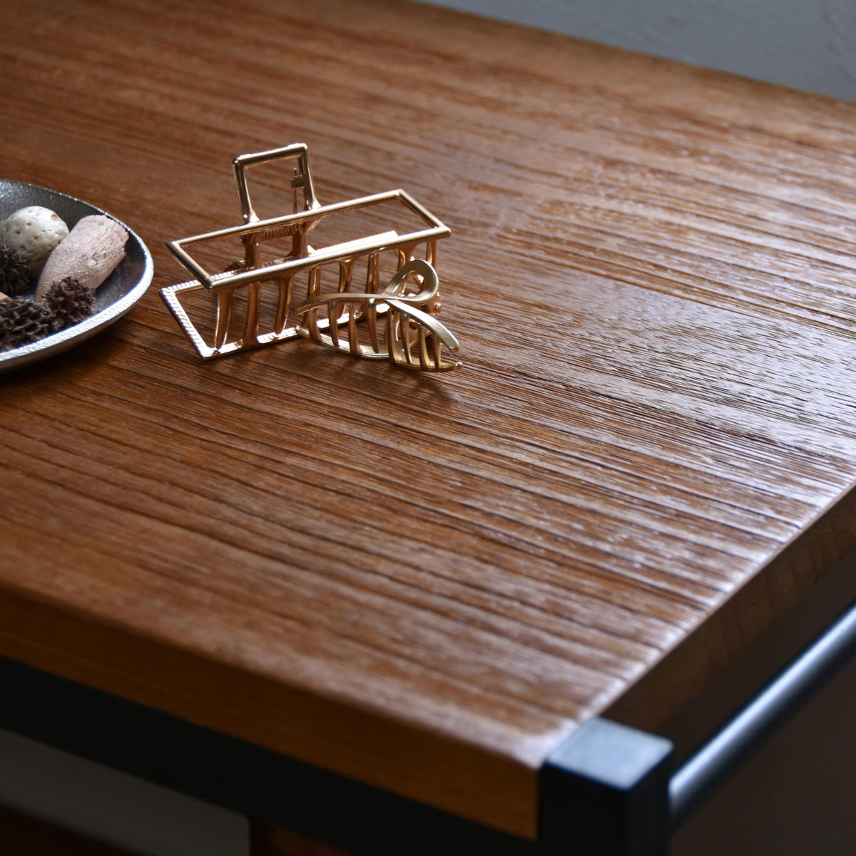 B.Bファニシング オープンラック 5段 ヴィンテージ調 天然木棚板 幅