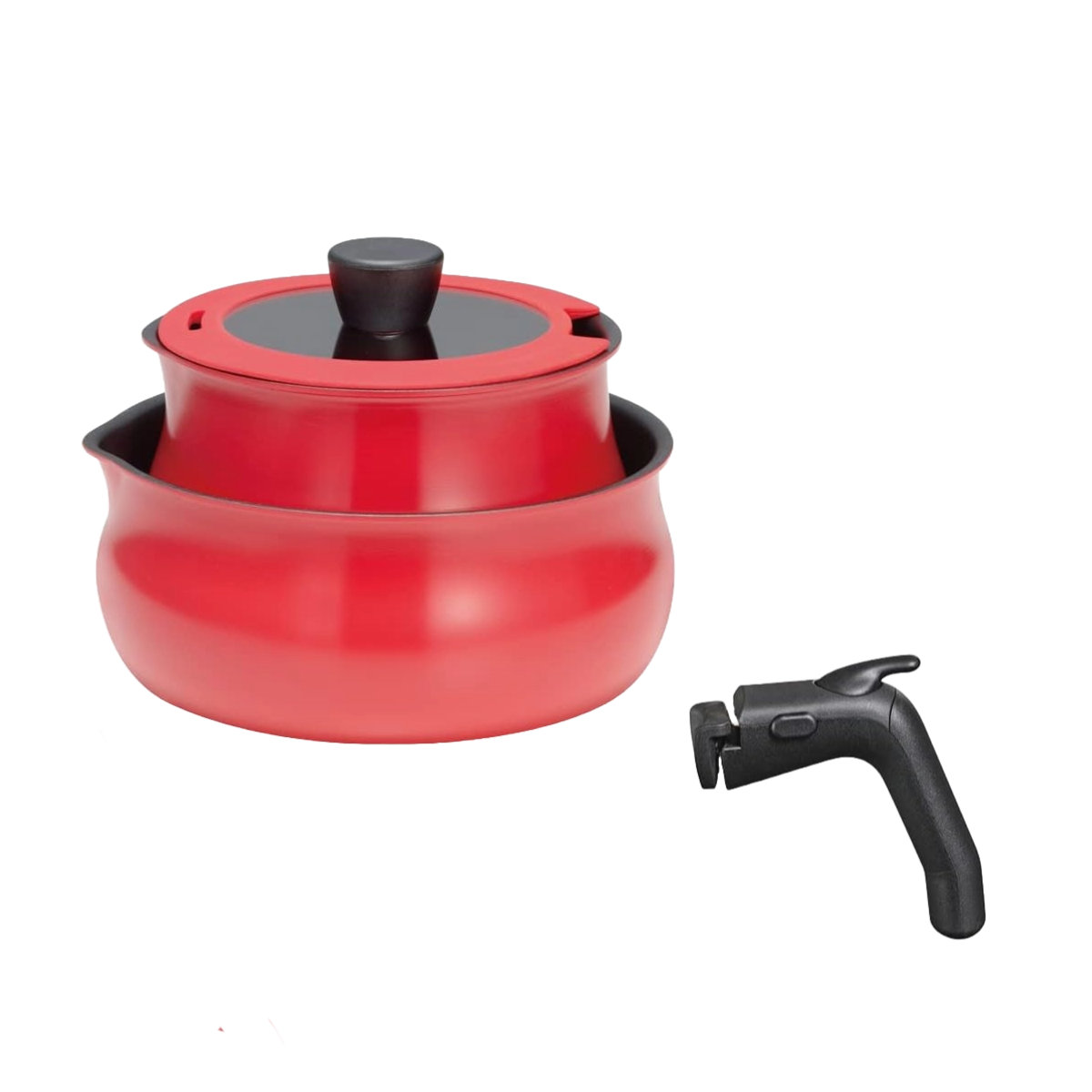 ToMay マルチポット L 4点セット IH対応 Tomay 蓋付き 着脱ハンドル