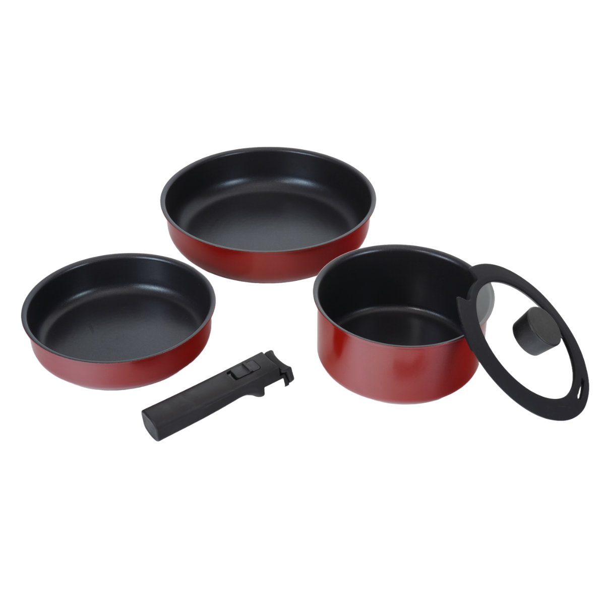 和平フレイズ フライパン 5点セット IH対応 トテトル 蓋付き 着脱