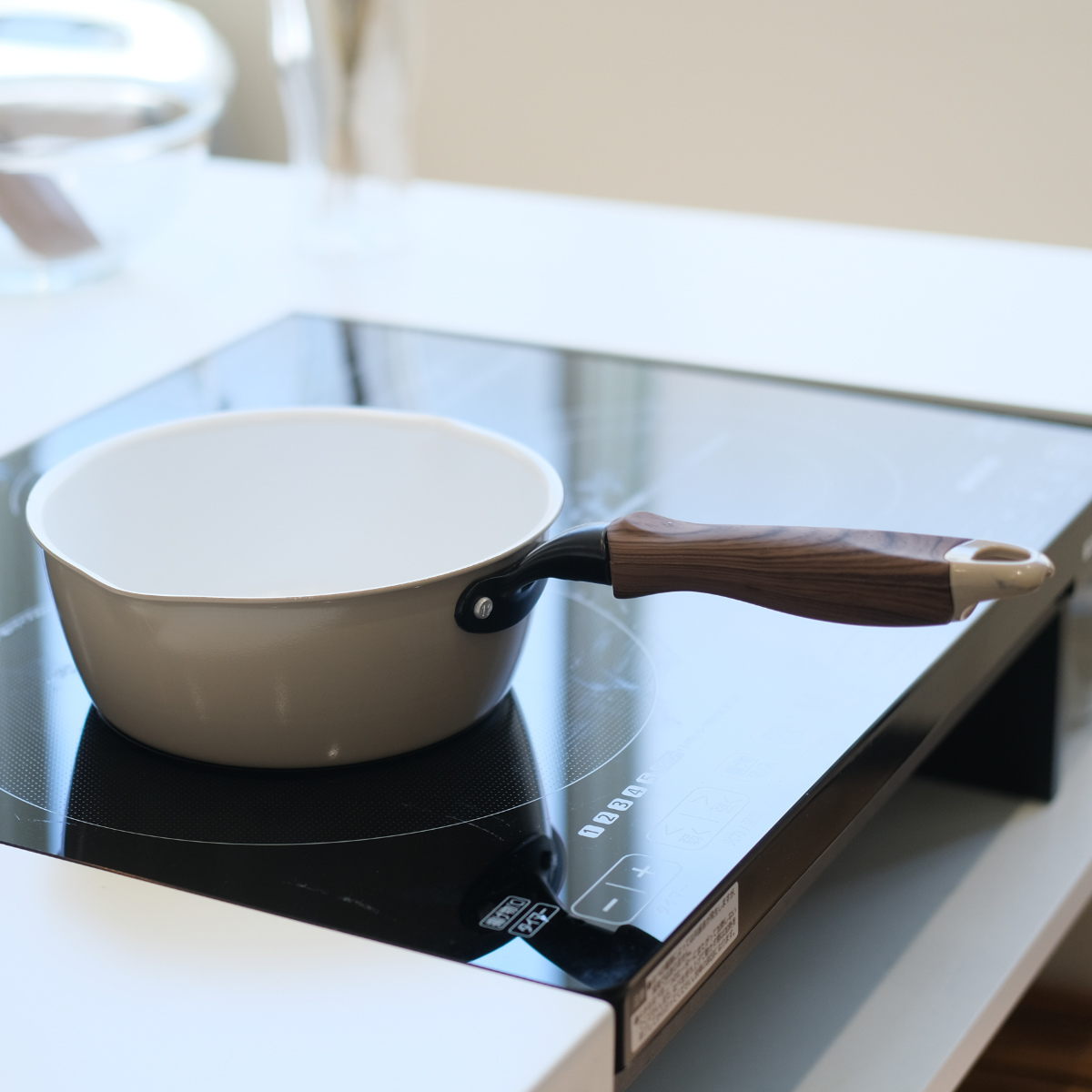 パール金属 片手鍋 18cm IH対応 ティアラ セラミック加工 雪平鍋