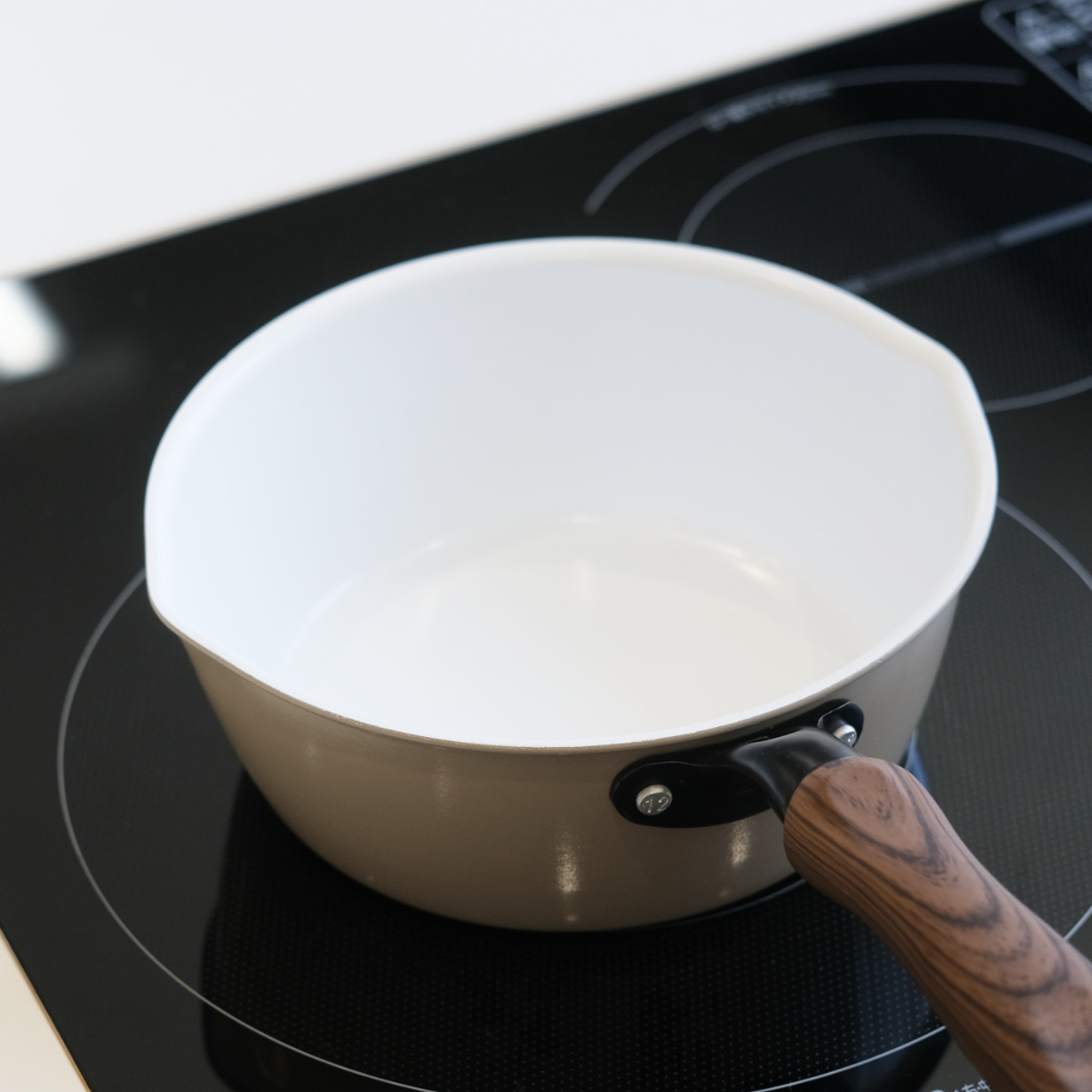 パール金属 片手鍋 20cm IH対応 ティアラ セラミック加工 雪平鍋