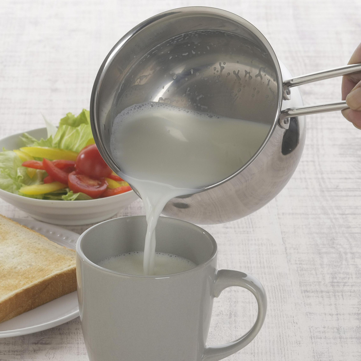 下村企販 ミルクパン 12cm 食洗機で洗えてきれいに注げるミルクパン