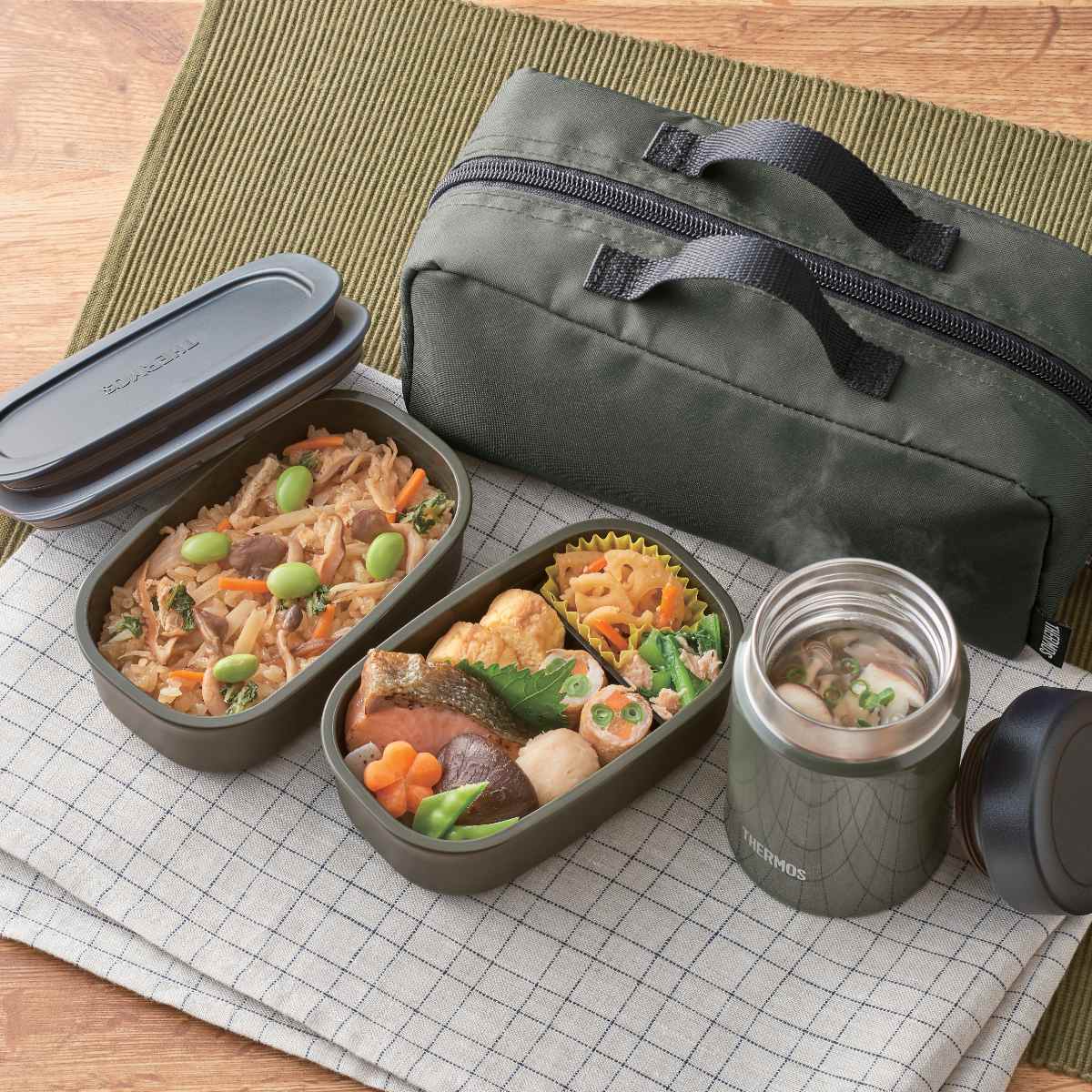 THERMOS 保温弁当箱・スープジャー THERMOS（サーモス） 保温弁当箱 弁当箱 真空断熱スープランチセット