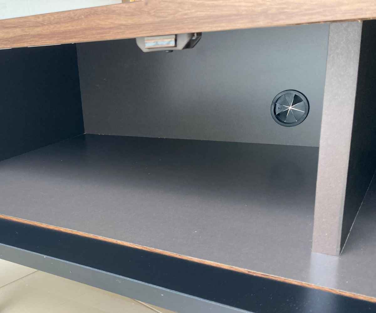 GART（ガルト） テレビ台 ローボード ヴィンテージ調 ダークガラス扉