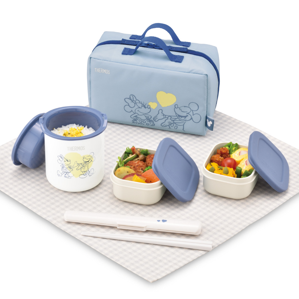 THERMOSサーモス★ミッキー★ディズニー★保温弁当箱＋フードコンテナー THERMOS（サーモス） 保温弁当箱 630ml ミッキーマウス ミニーマウス