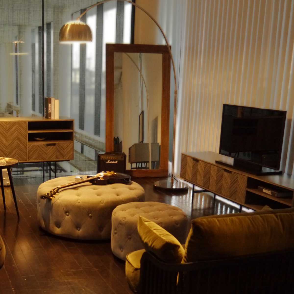 GART（ガルト） スタンドミラー 天然木 全身 木枠 90x180cm （ 開梱