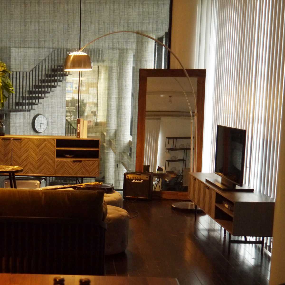 GART（ガルト） スタンドミラー 天然木 全身 木枠 90x180cm （ 開梱