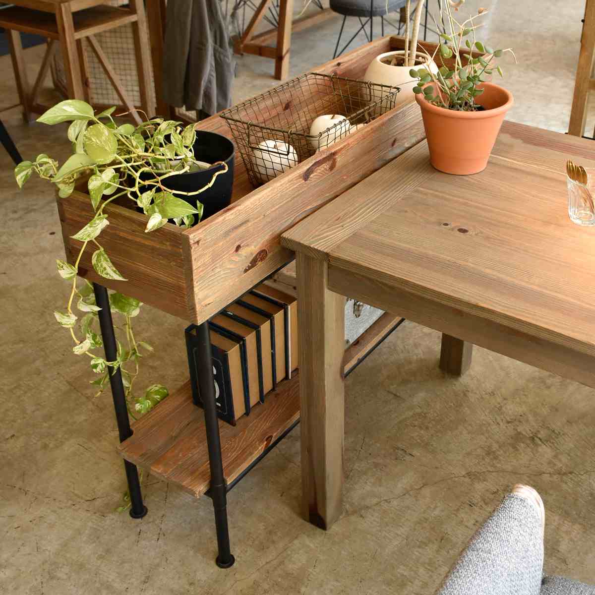 GART（ガルト） シェルフ パイン材 北欧 木製 屋内用 幅120cm （ 開梱