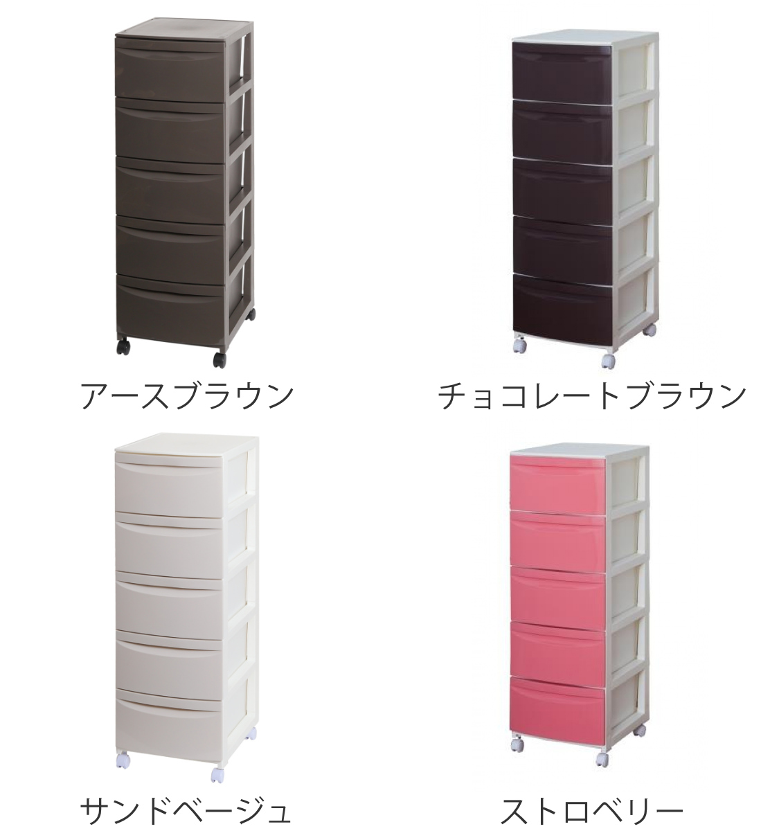 チェスト 5段 幅36×奥行42×高さ106....の詳細画像3