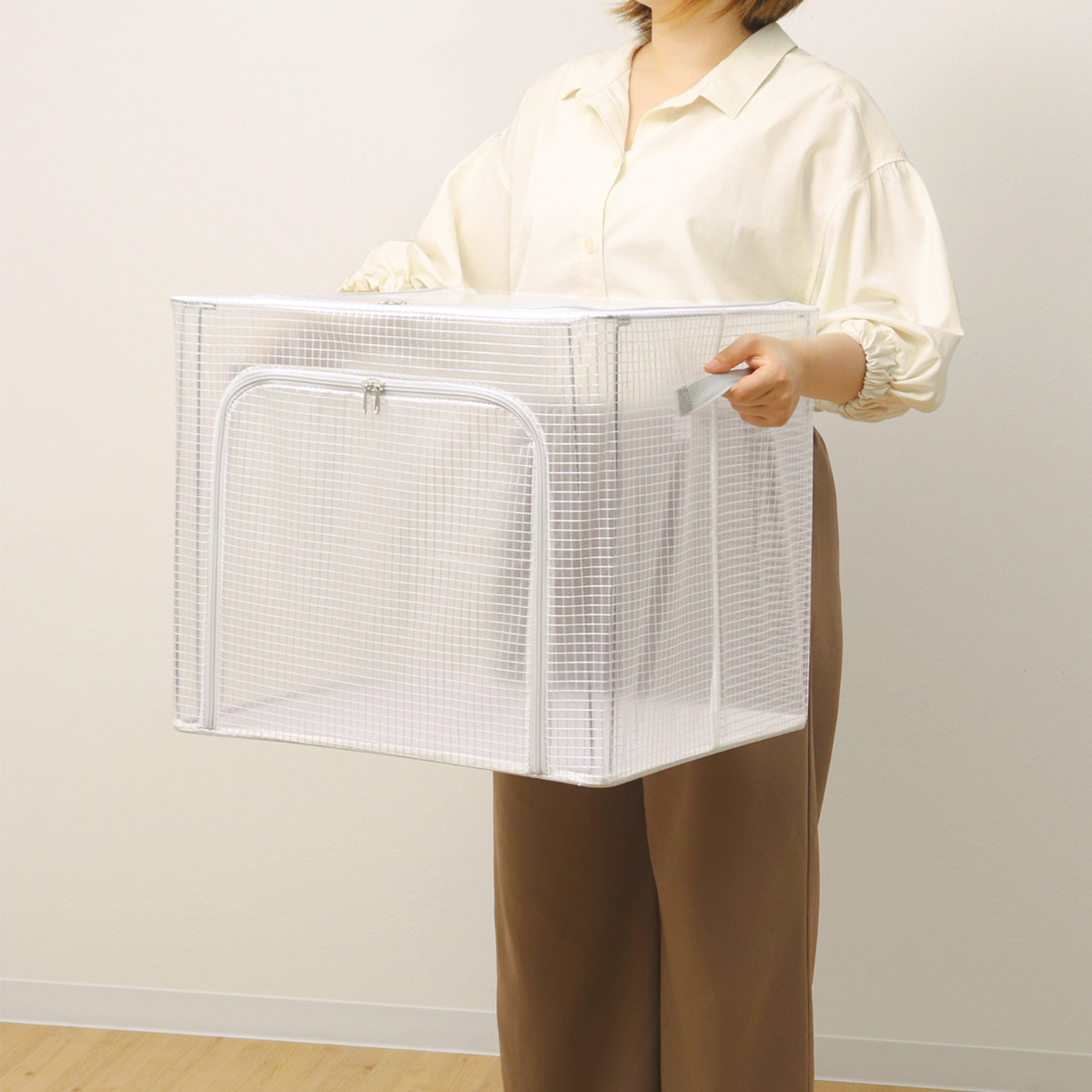 収納ボックス 折りたたみ つみつみボックス L 幅50×奥行40×高さ42cm
