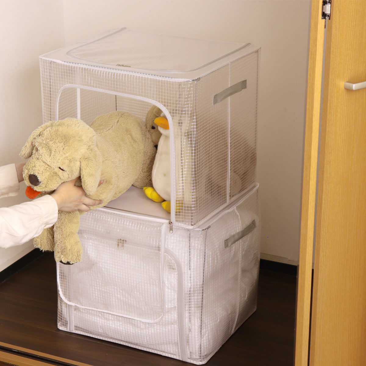 収納ボックス 折りたたみ つみつみボックス L 幅50×奥行40×高さ42cm