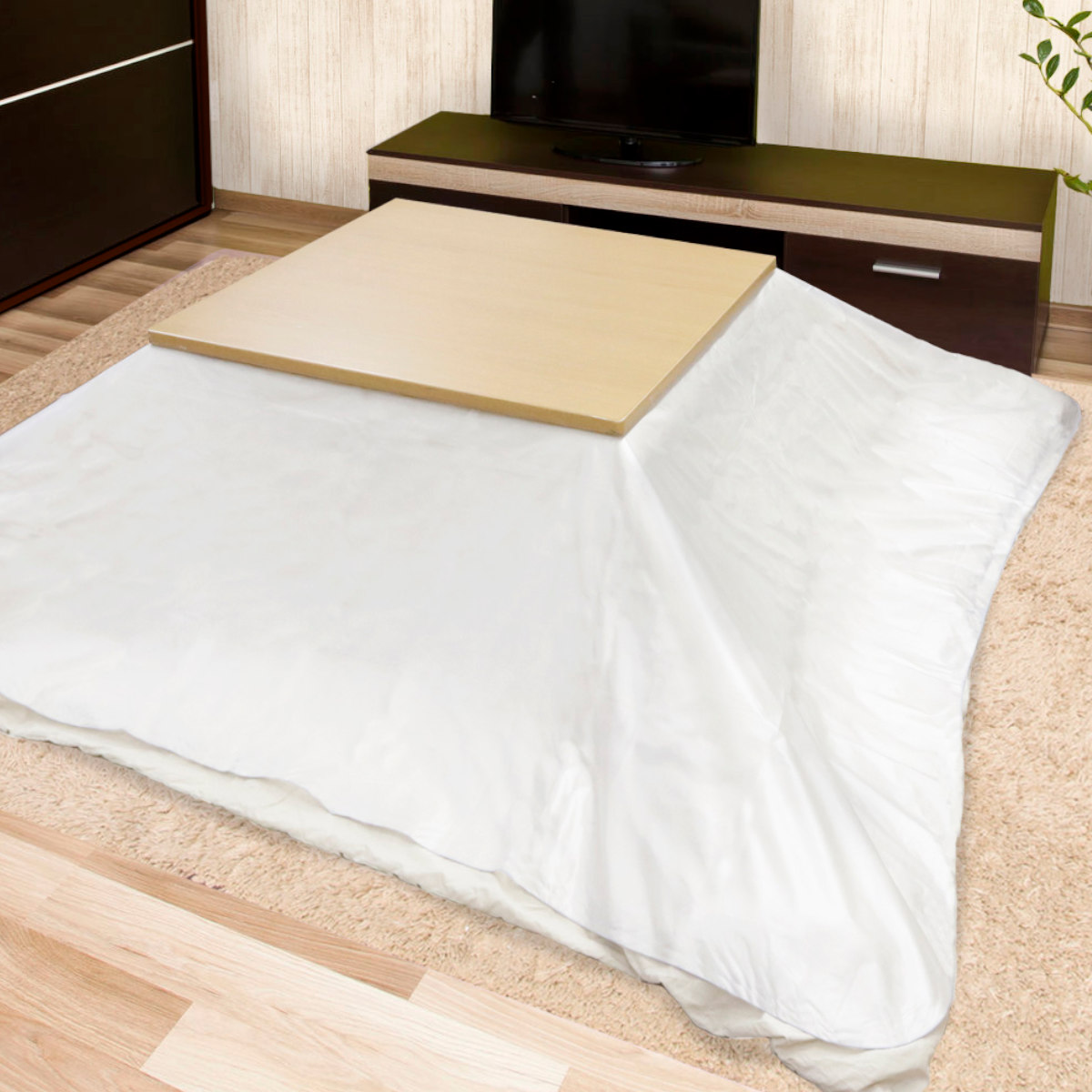 こたつ布団用上掛け 190×240cm 長方形 防水 節電 抗ウイルス 抗菌