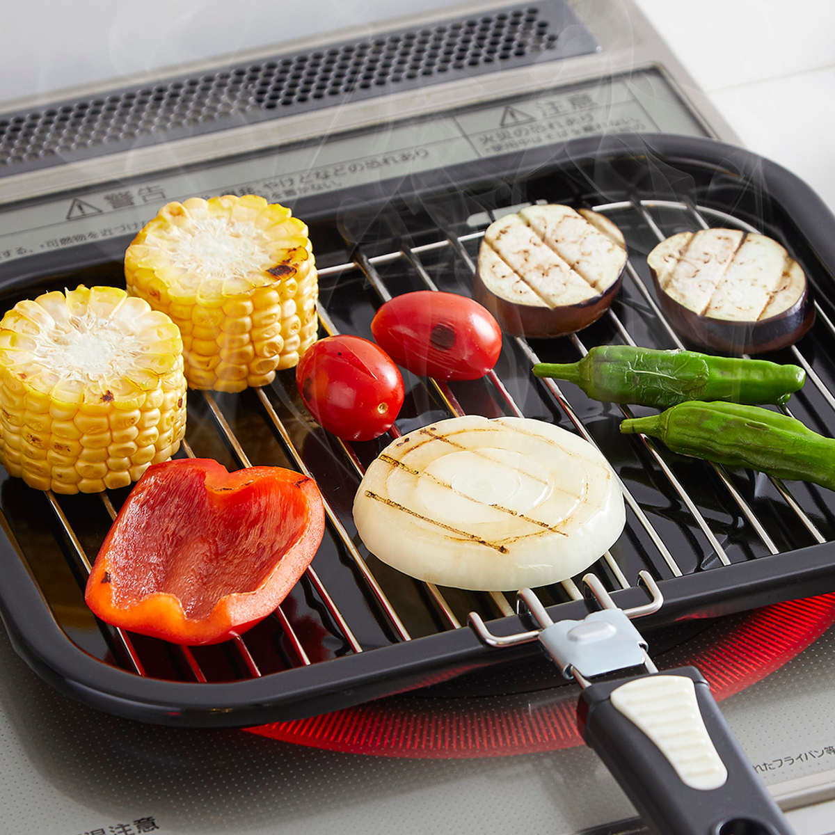 竹原製缶 マルチロースター NEO IH対応 ステンレスアミ （ ガス火対応