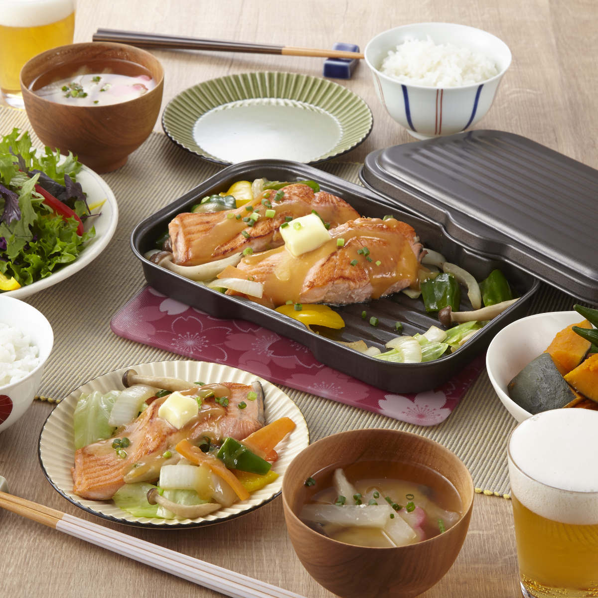 竹原製缶 グリル＆トースタートレー 蓋付き ちょい焼きトレー