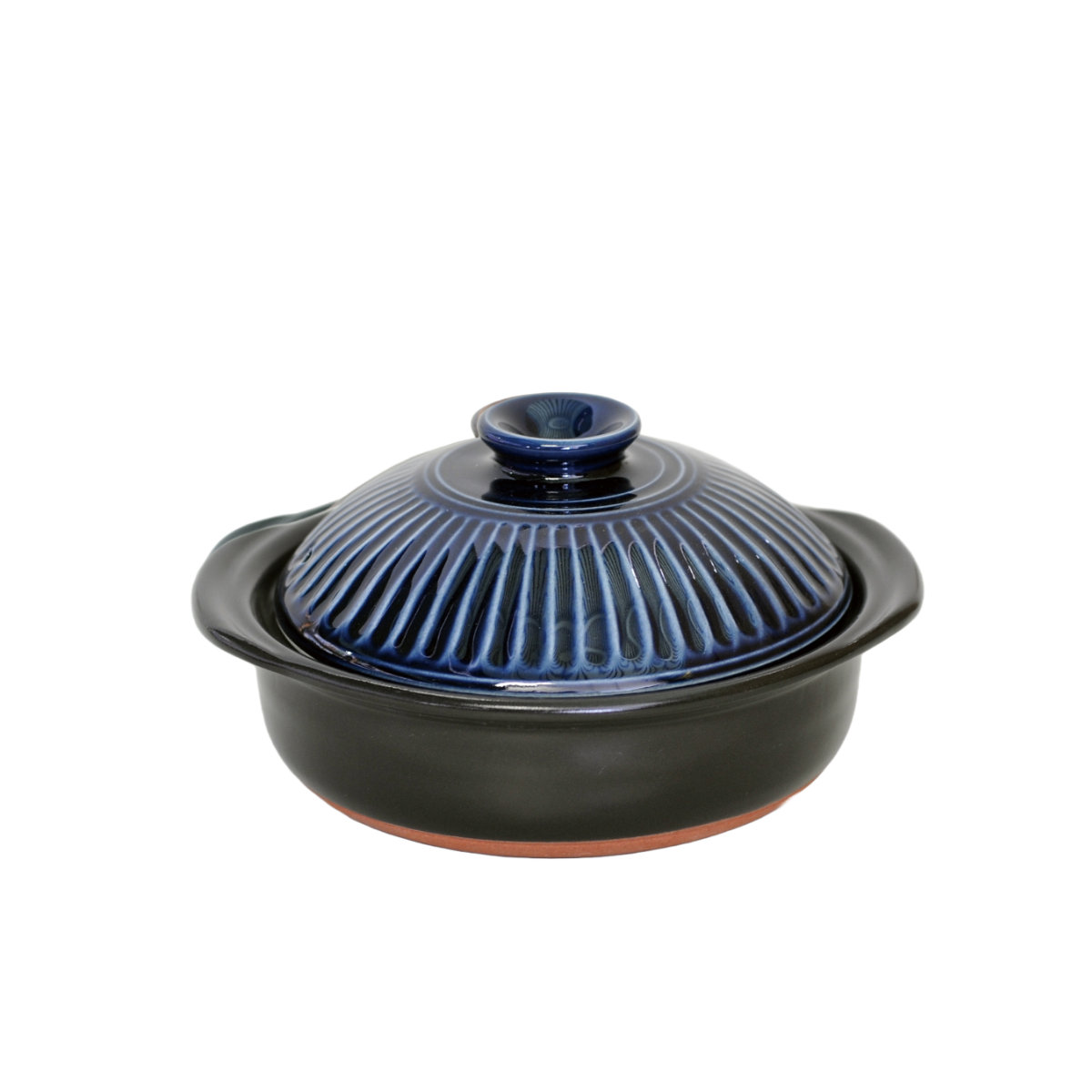 マルヨシ陶器 土鍋 6号 直火専用 菊花 萬古焼 日本製 （ ガス火対応