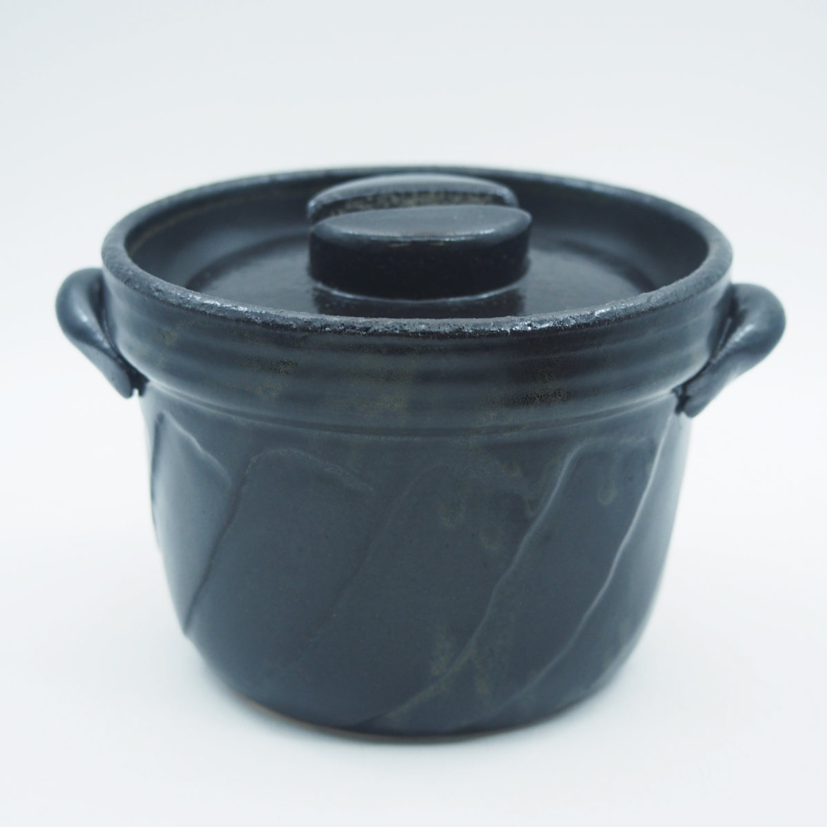 マルヨシ陶器 炊飯土鍋 1合炊 直火専用 ねじりごはん鍋 萬古焼 日本製