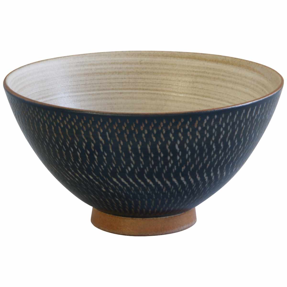 お買い得！SALE！不揃い商品　ご飯茶碗大7個12.5cm位　W 藍花 飯碗 12.5cm 渋とびかんな 陶器 波佐見焼 （ 食洗機対応