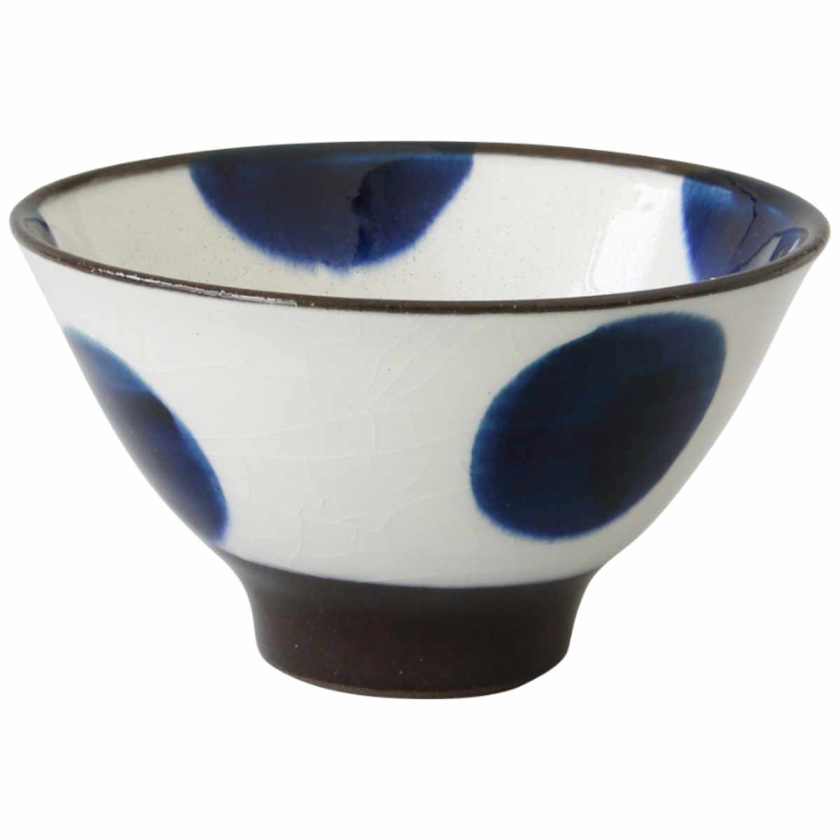 新品　波佐見焼　ぼかし花紋　茶碗 飯碗 11.5cm ぼかし 藍花 陶器 波佐見焼 （ 食洗機対応 電子レンジ対応