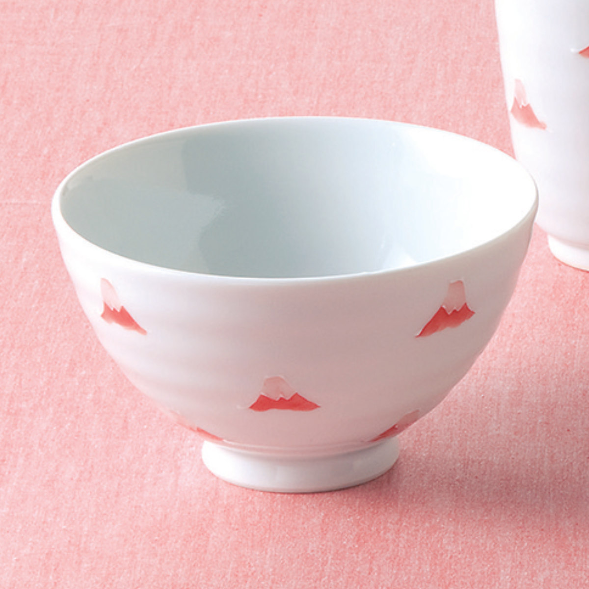 藍花 飯碗 富士山 磁器 波佐見焼 （ 食洗機対応 電子レンジ対応 茶碗