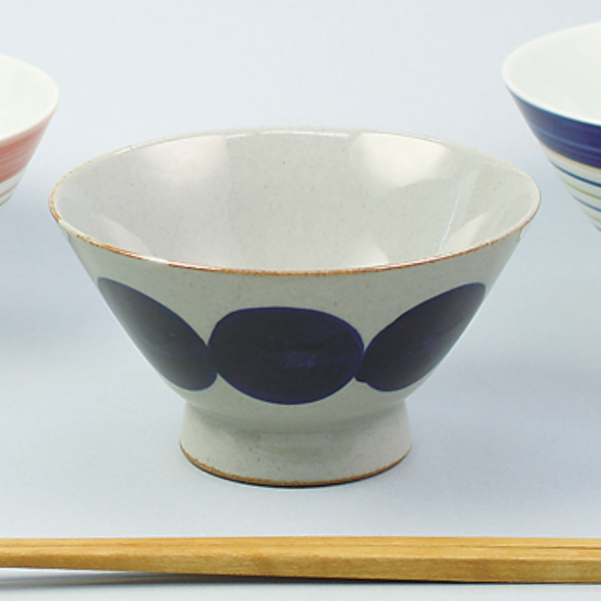 藍花 飯碗 丸紋 磁器 波佐見焼 （ 食洗機対応 電子レンジ対応 茶碗 お