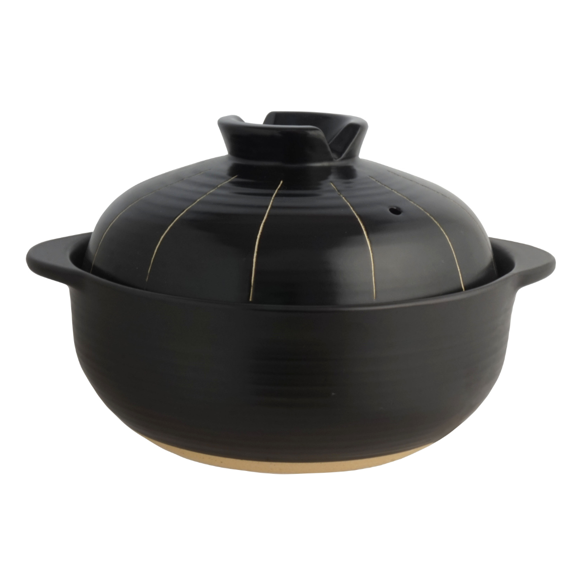 土鍋 8号 直火専用 墨十草 ニューなんでも土鍋 （ ガス火専用 卓上鍋