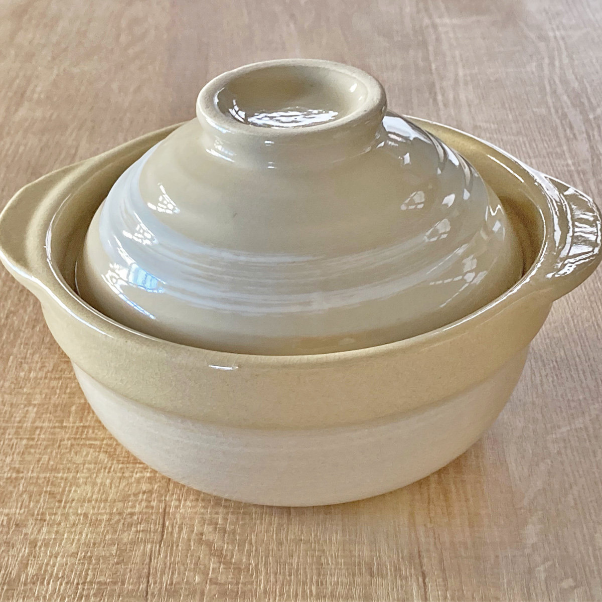 土鍋 17cm 直火専用 蓋がお茶碗にもなる土鍋 （ ガス火専用 ひとり鍋