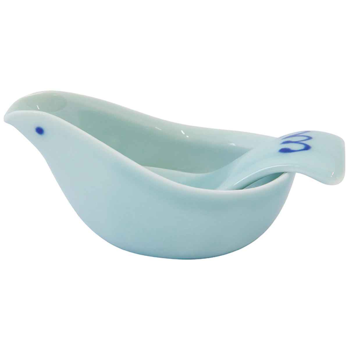 ソースポット&スプーン 43ml KOTORI ことり 陶器 （ 食洗機対応 電子