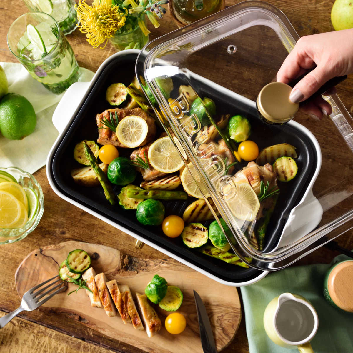 BRUNO（ブルーノ） ガラス蓋 コンパクトホットプレート用 グラスリッド