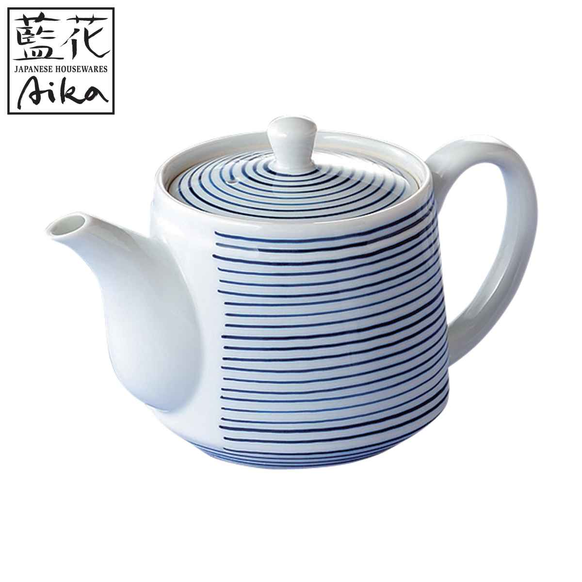 急須 420ml 呉須こま筋 磁器 波佐見焼 （ 食洗機対応 電子レンジ