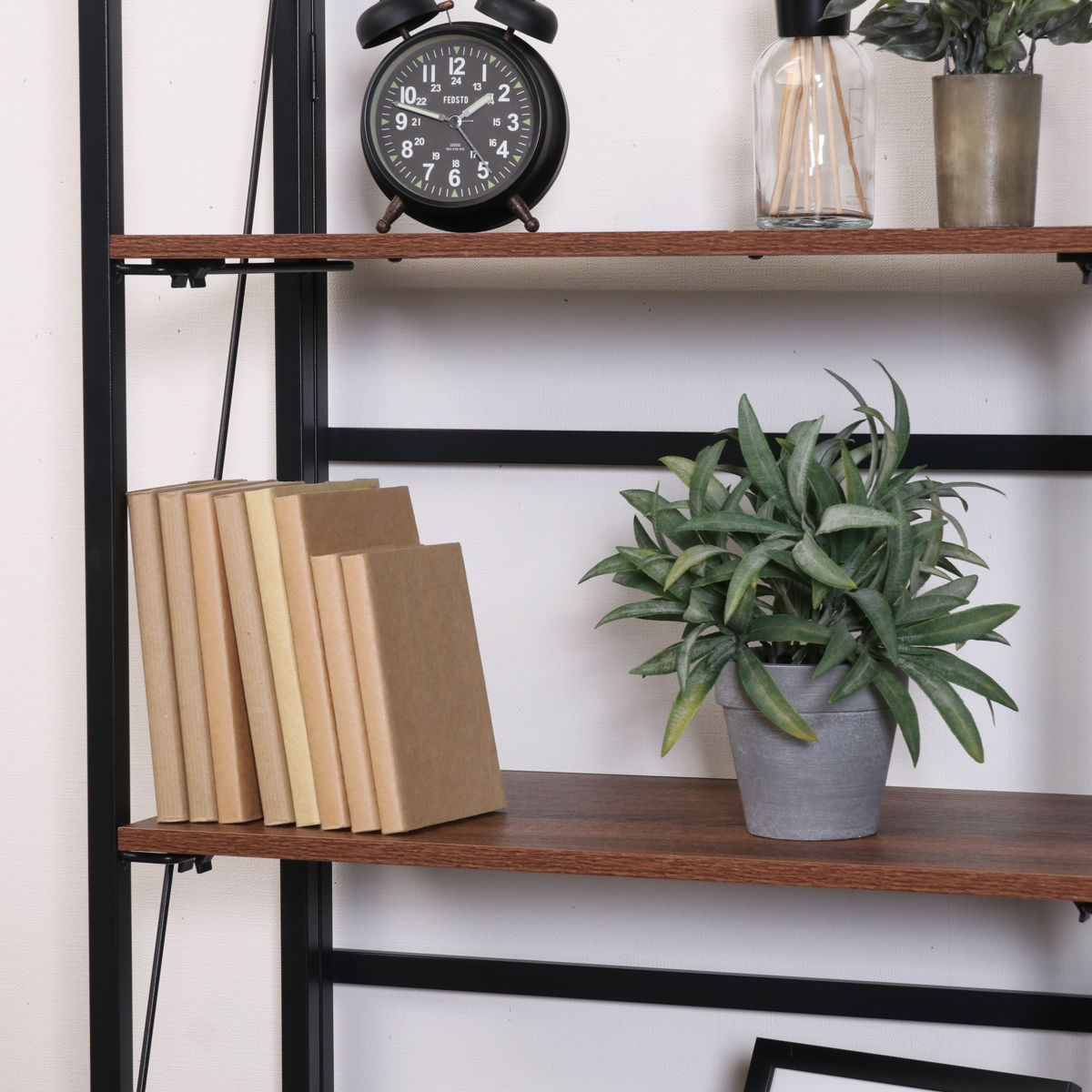 不二貿易（Fuji Boeki） シェルフ 幅61cm 5段 折りたたみ式