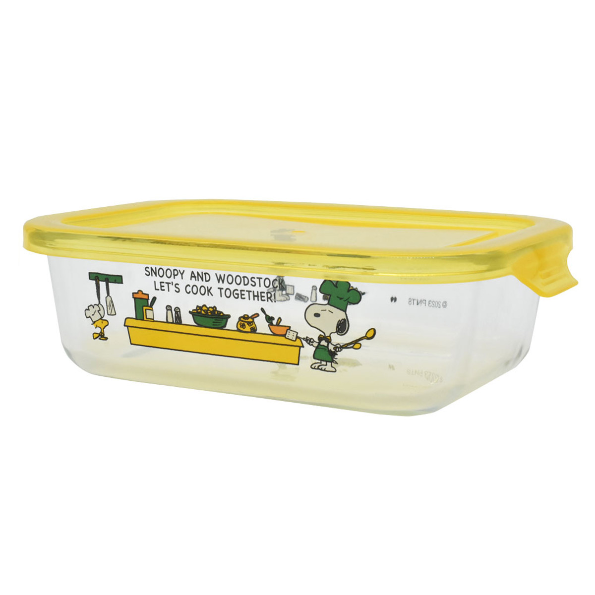 大西賢製販 保存容器 685ml スヌーピー 耐熱ガラス保存容器 M