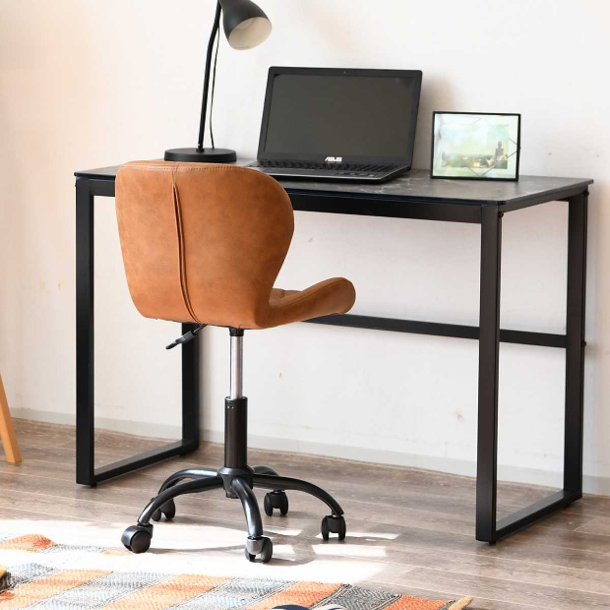 デスクチェア 座面高42.5〜55.5cm エッセイ （ キャスター付き