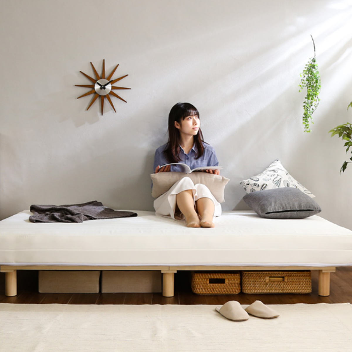 ホームテイスト（HOME taste） 脚付きマットレス セミシングル Unite