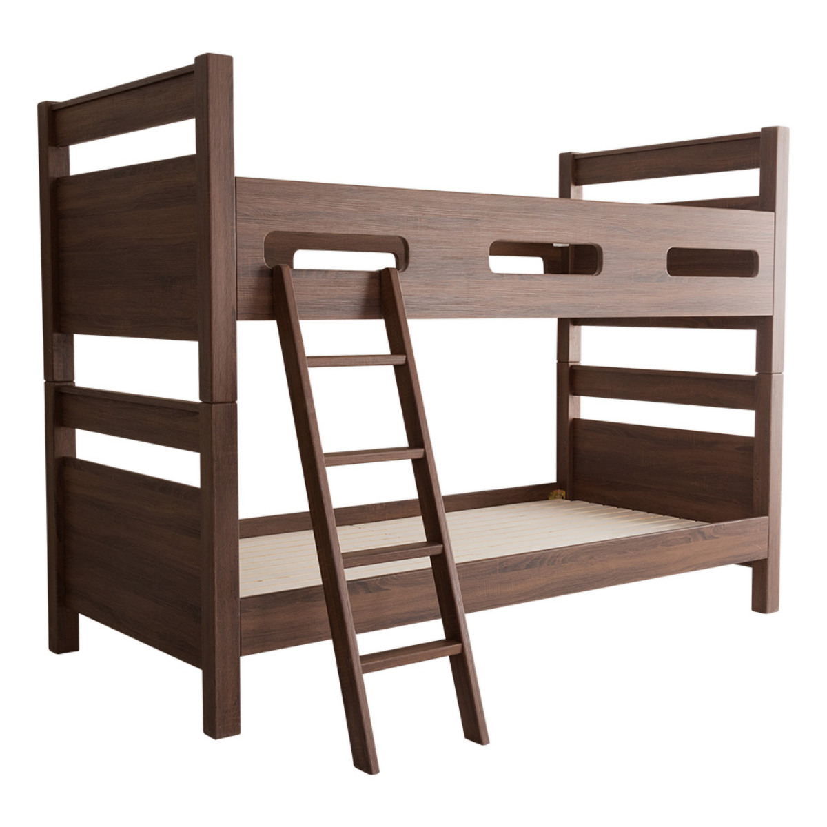 2段ベッド CLID 分割可能 木目調PVC すのこ 耐荷重300kg （ 分割 分離 分離可能 二段ベッド はしご ）｜livingut｜03