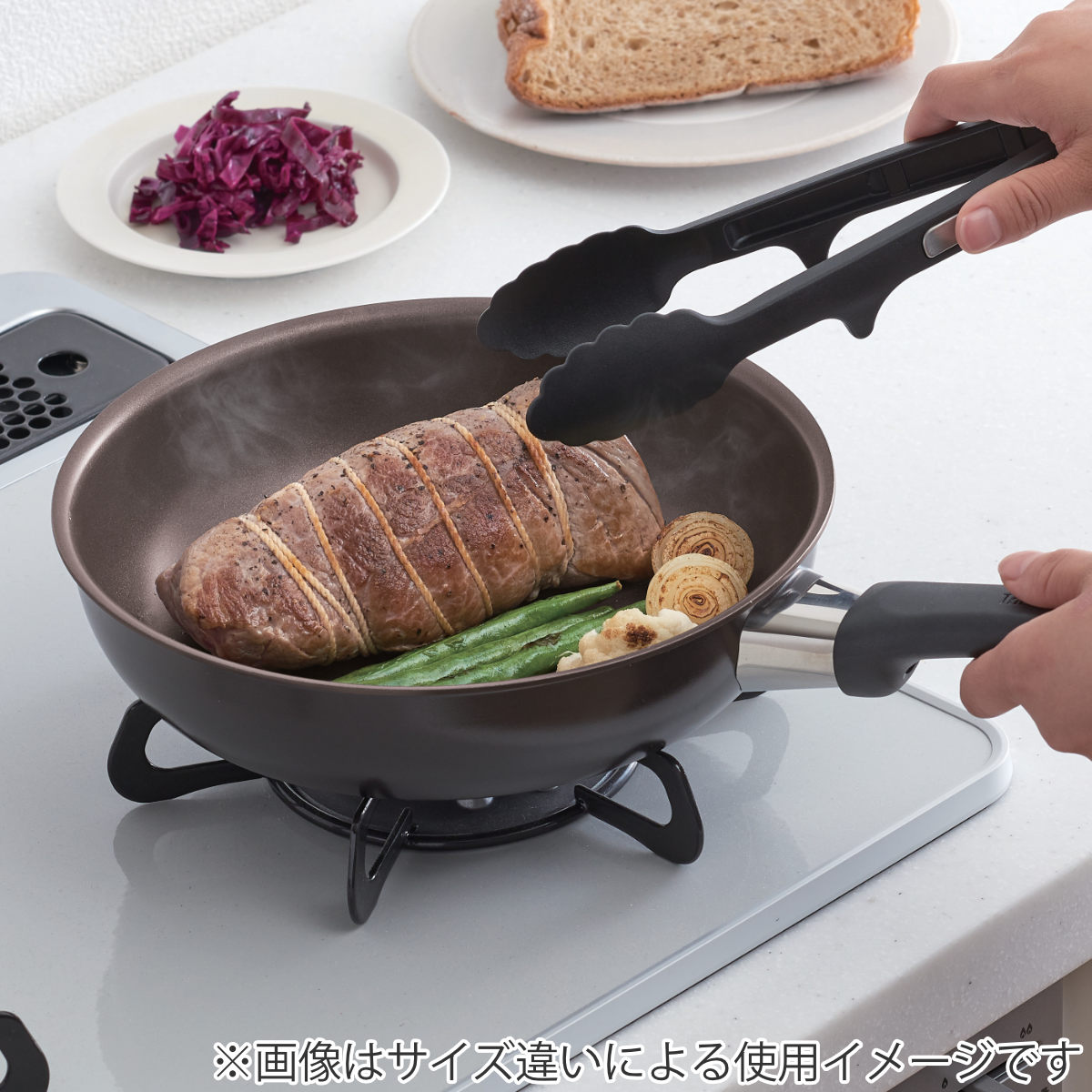 THERMOS（サーモス） フライパン 24cm 深型 ガス火専用 デュラブル