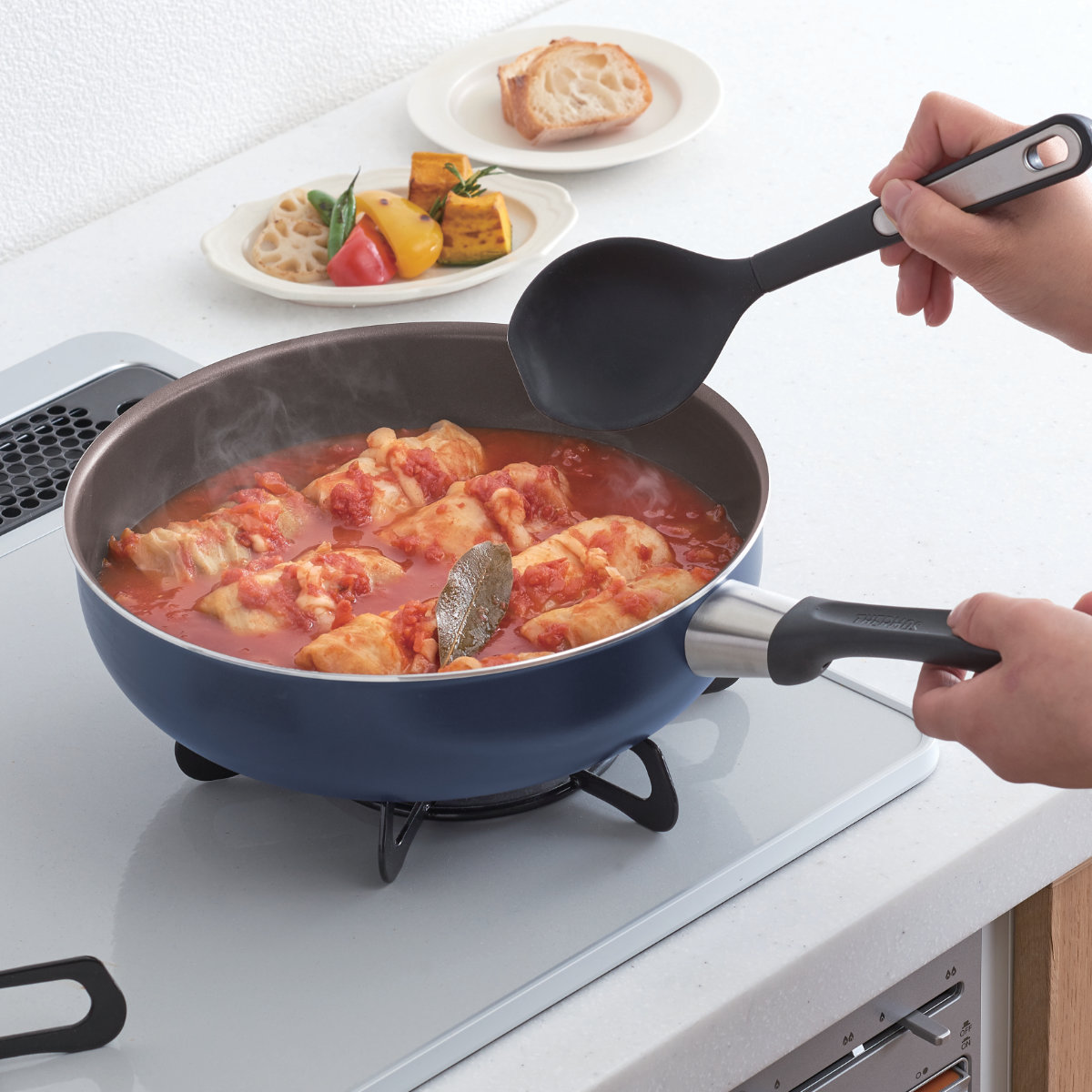 THERMOS（サーモス） フライパン 20cm 深型 ガス火専用 デュラブル