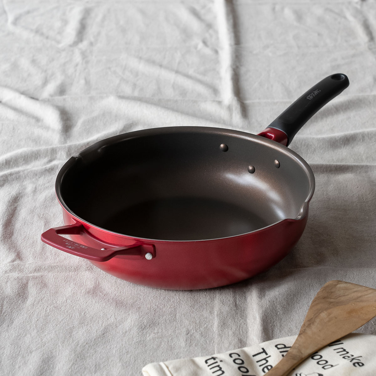 THERMOS（サーモス） フライパン 28cm IH対応 取っ手付き デュラブル