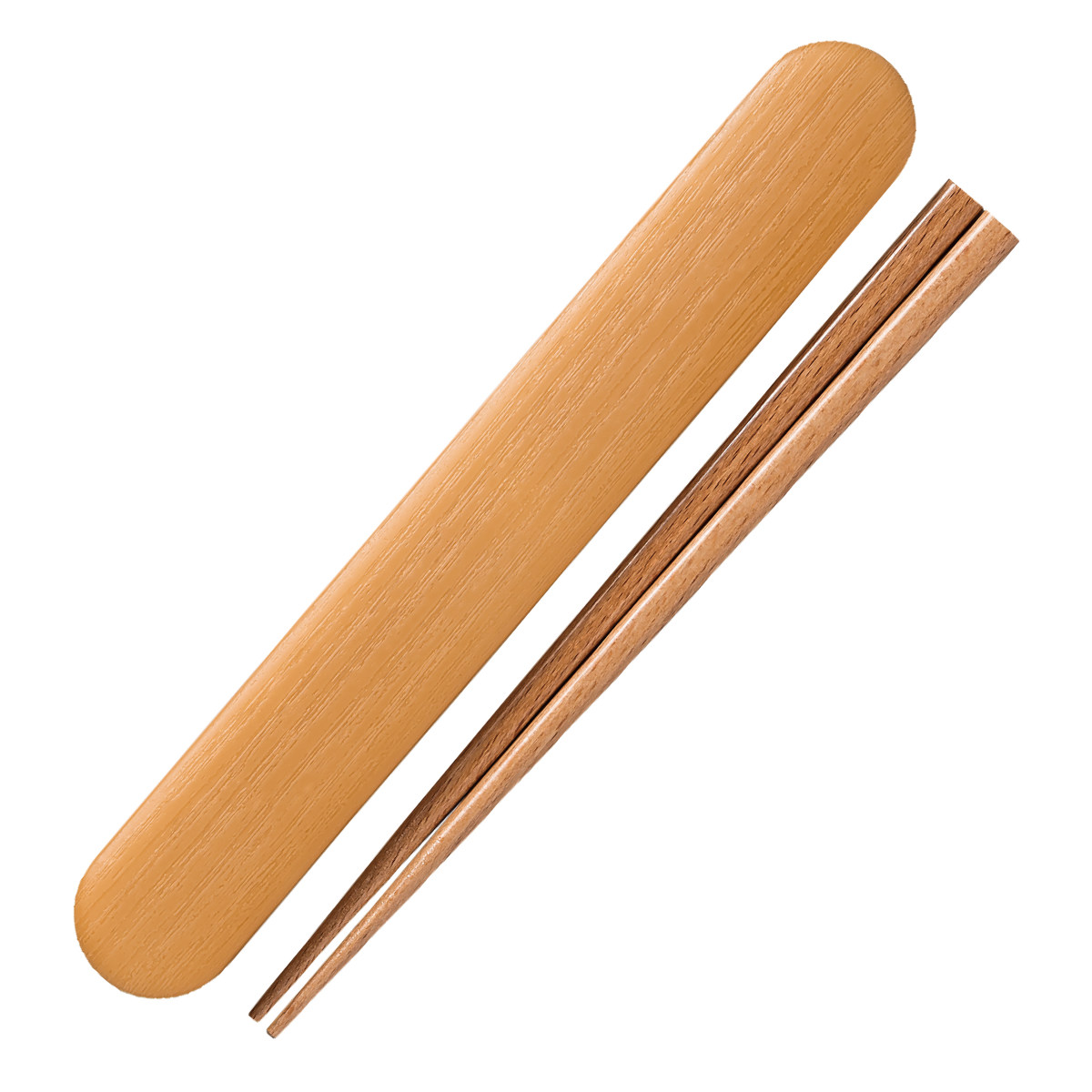 正和（キッチン） 箸箱セット 木目調 （ 箸 箸箱 スライド式