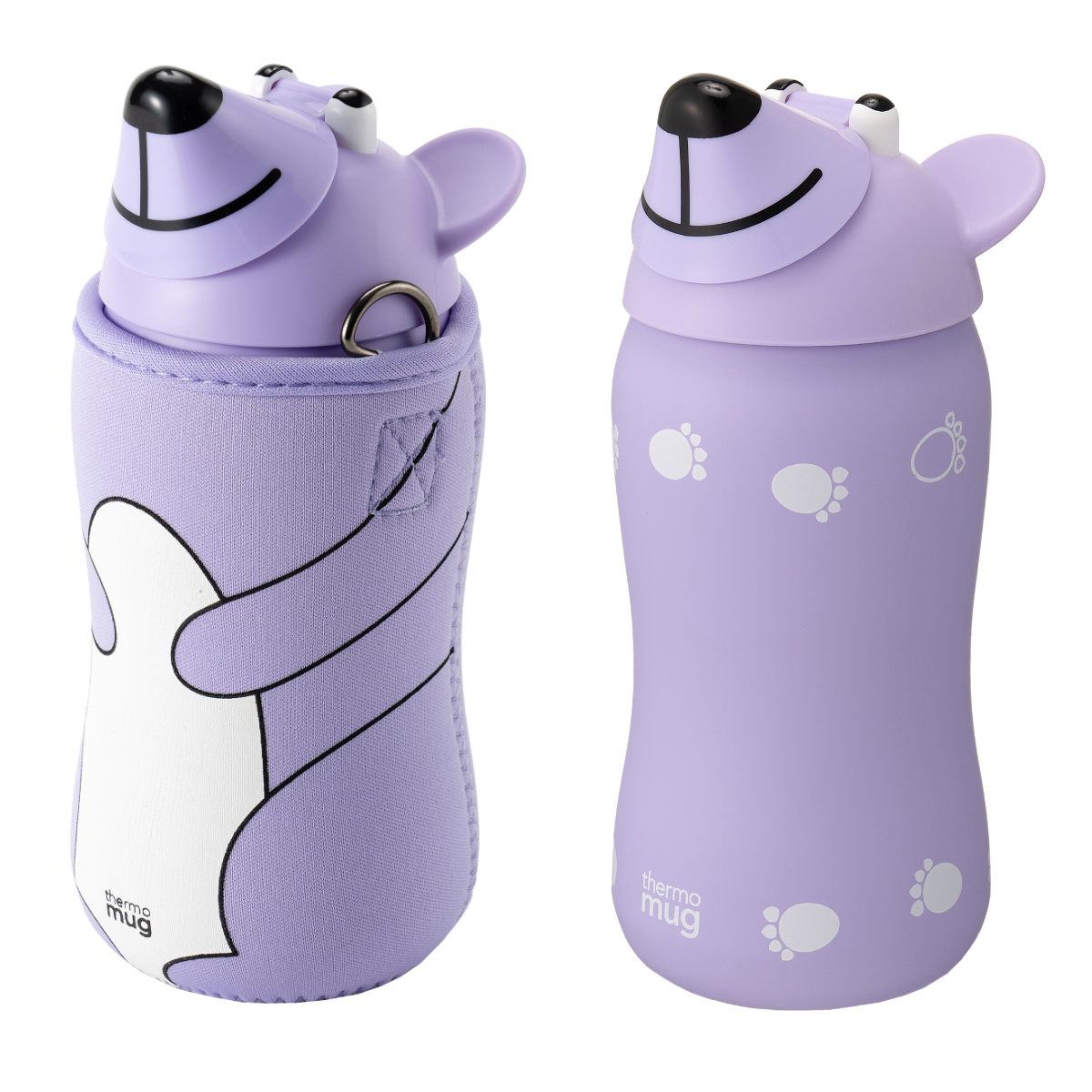 thermo mug（サーモマグ） 水筒 380ml ANIMAL BOTTLE BEAR （ ストロー