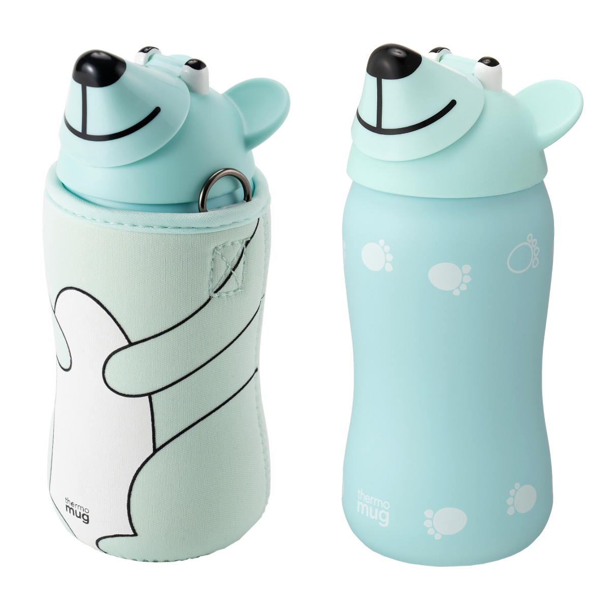 thermo mug（サーモマグ） 水筒 380ml ANIMAL BOTTLE BEAR （ ストロー