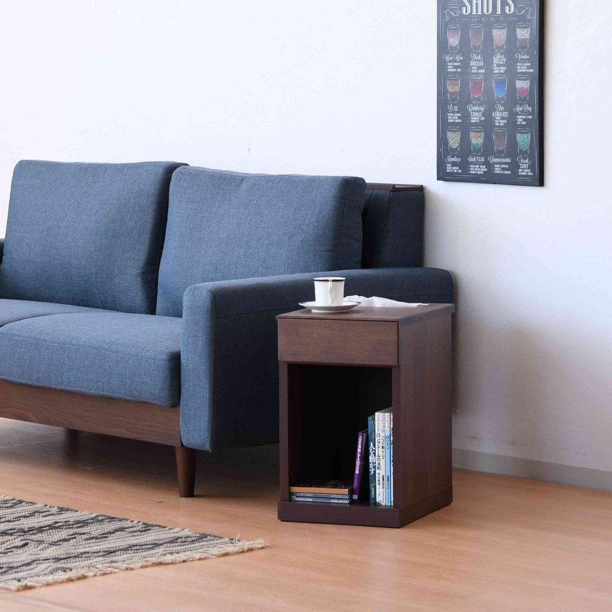 サイドテーブル 幅30cm×高さ47.5cm ニーナツー ナイトテーブル （ ミニ