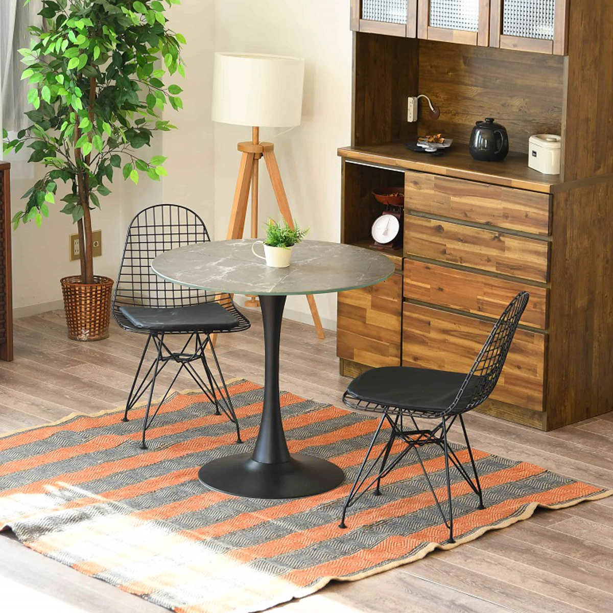 ダイニングテーブル 幅80cm カフェテーブル （ 丸 テーブル 円形