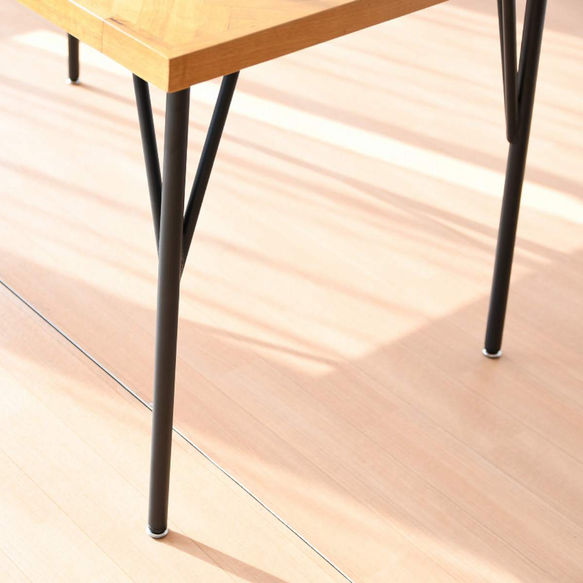 ダイニングテーブル 幅120cm ヘリンボーン柄 （ ダイニング テーブル