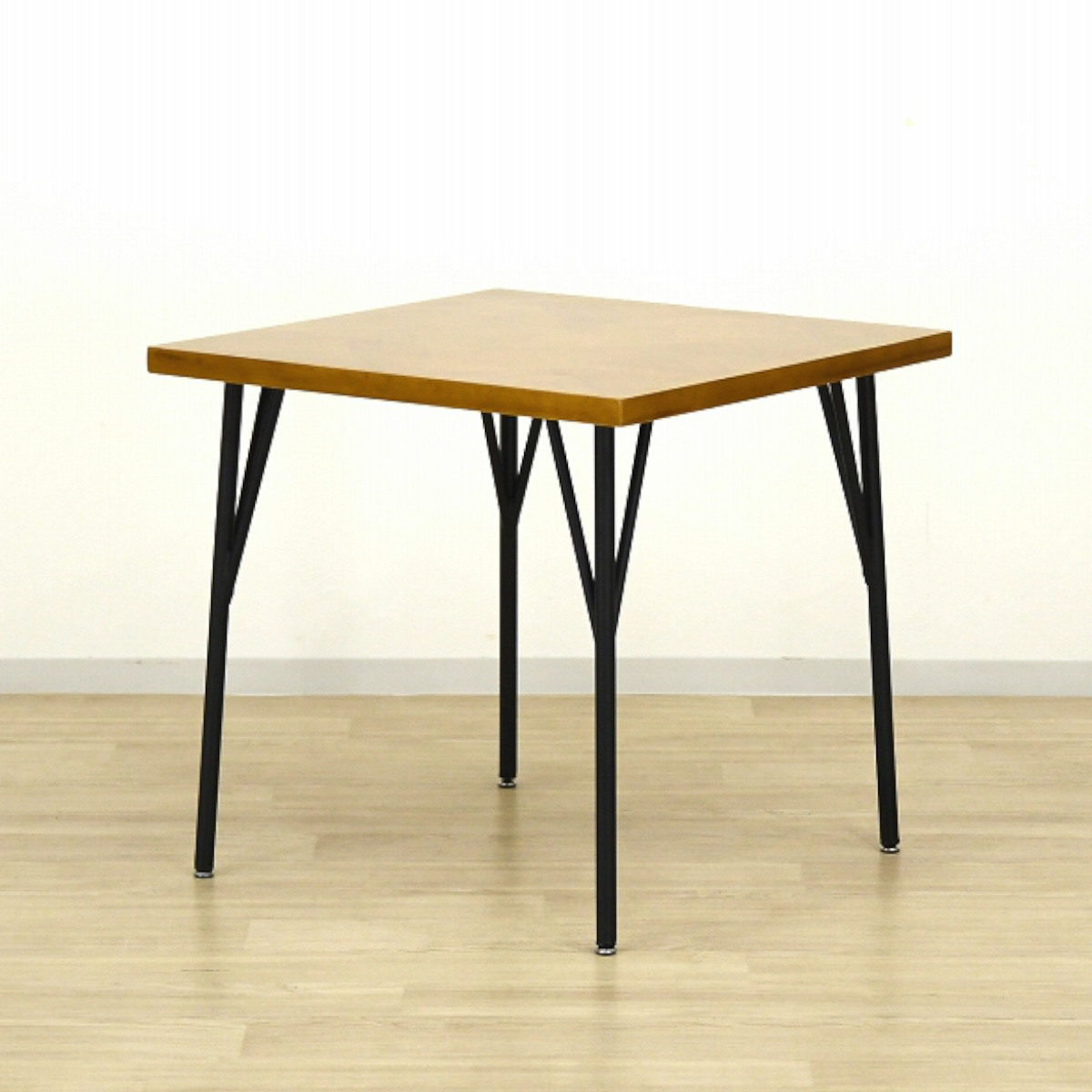 ダイニングテーブル 幅75cm ヘリンボーン柄 （ カフェテーブル ミニ