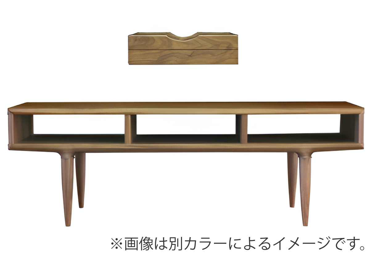 起立木工 センターテーブル 引き出し付 オーク無垢材 KISSUI 幅