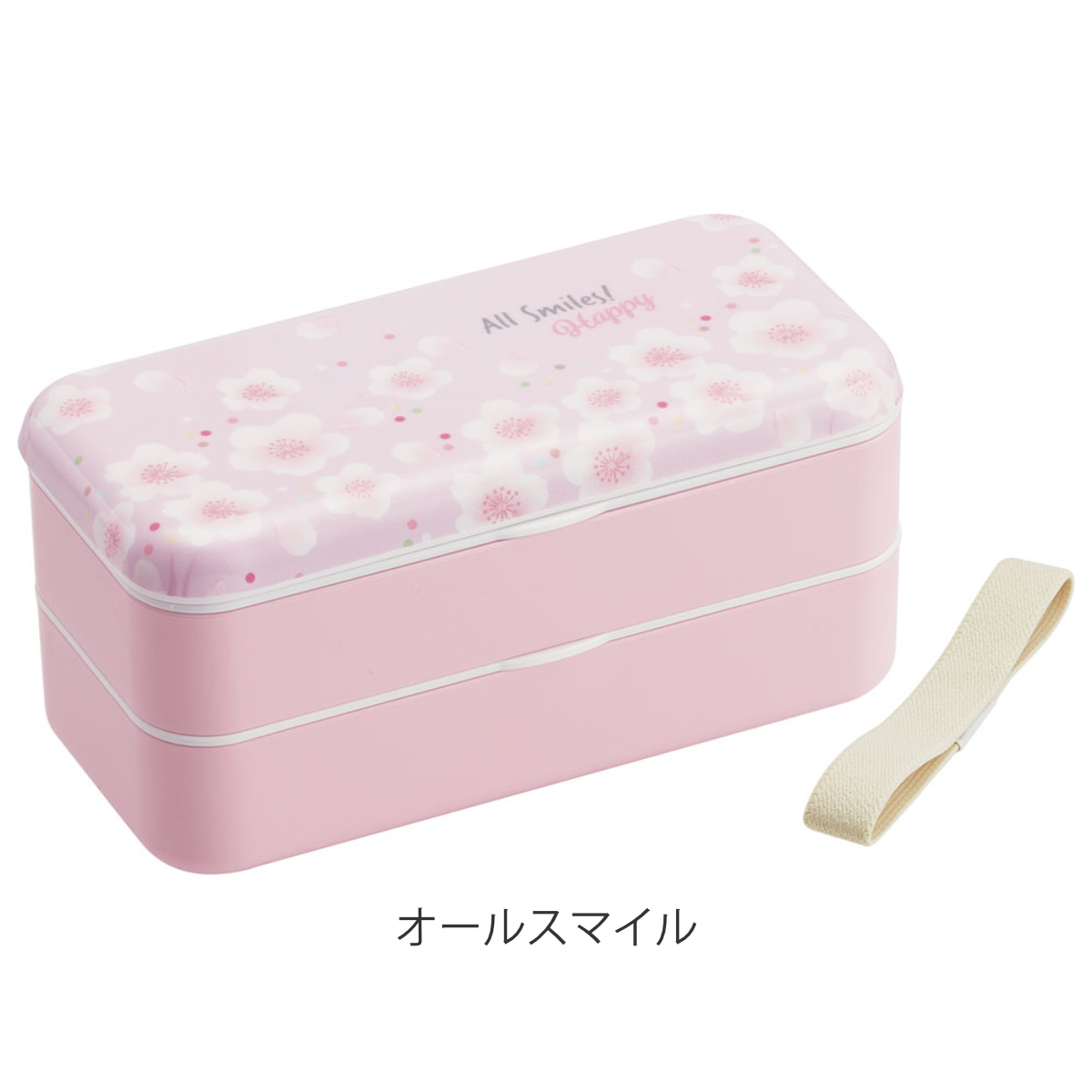 スケーター お弁当箱 メラミンフタランチボックス 2段 600ml 桜柄