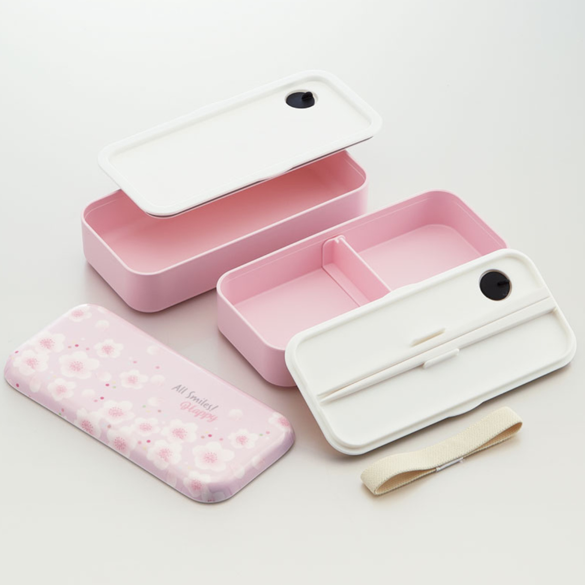 スケーター お弁当箱 メラミンフタランチボックス 2段 600ml 桜柄