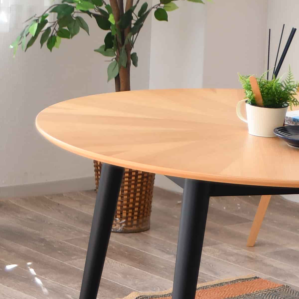 ダイニングテーブル 円型 幅90cm マリヤ （ 円形 丸 ラウンド テーブル