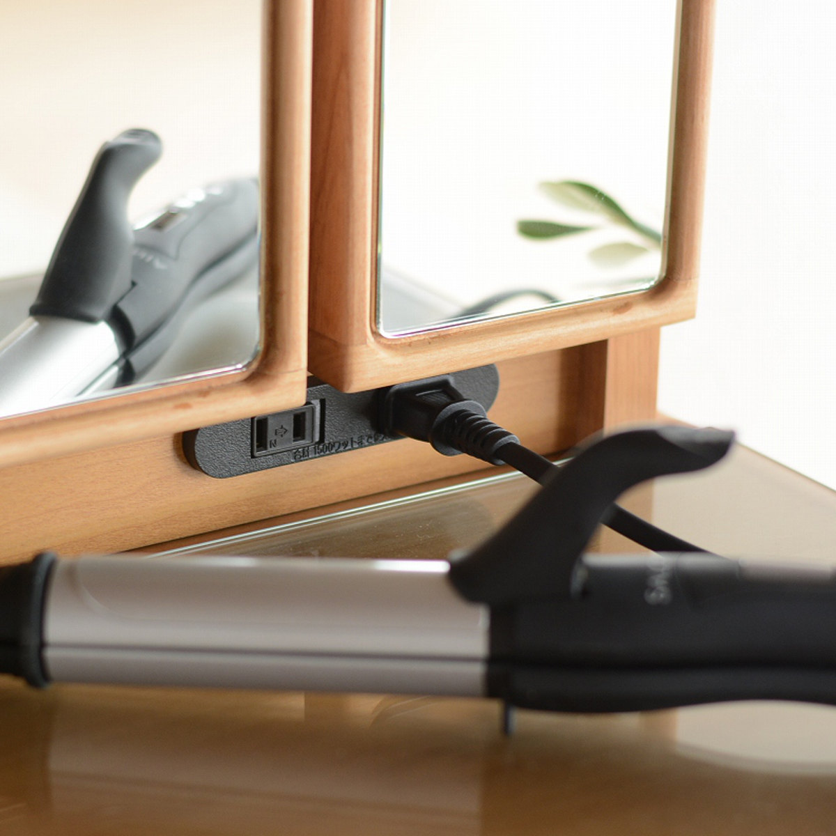 ドレッサー 幅65cm 鏡台 三面鏡 鏡裏収納付 ルシアン （ スツール付き