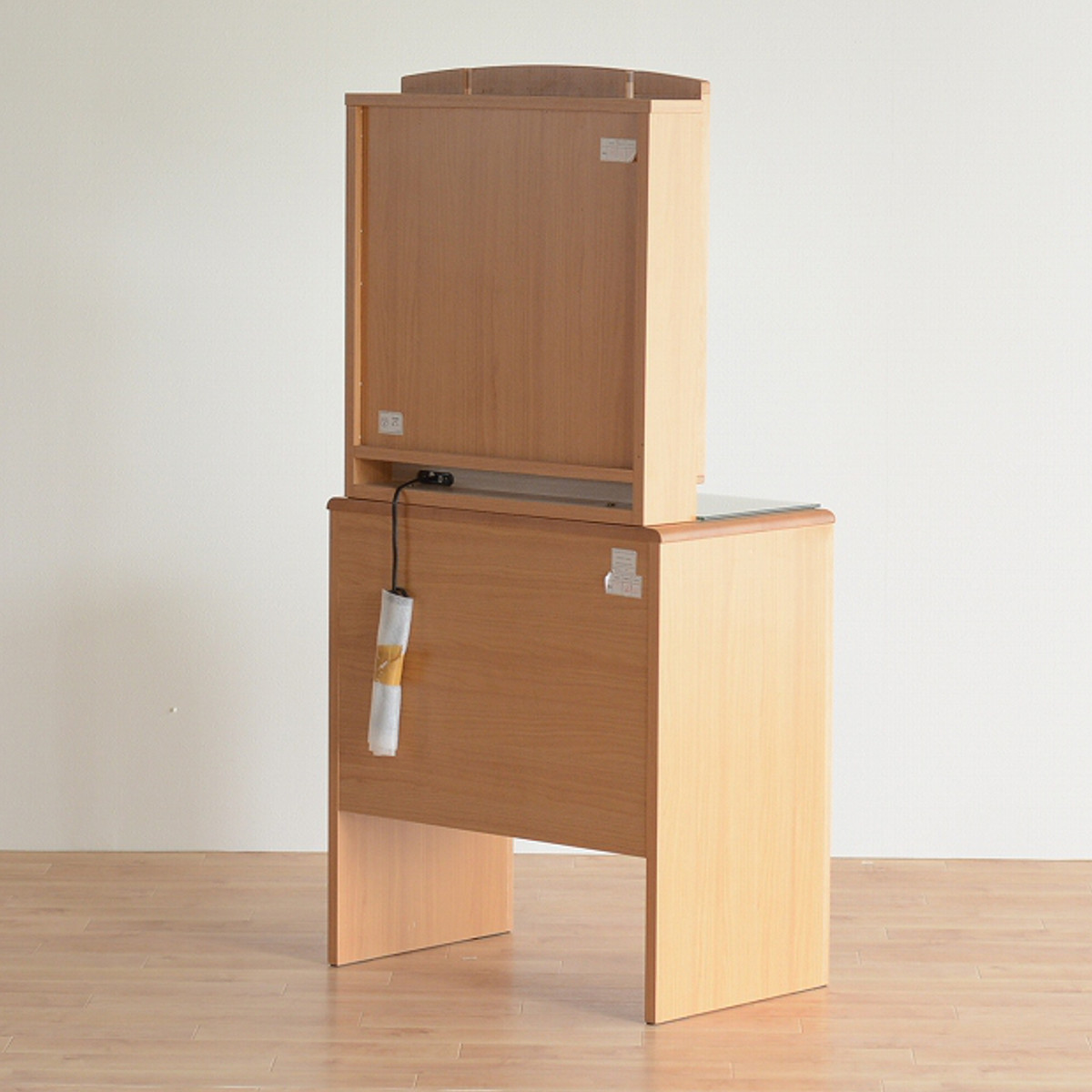 ドレッサー 幅65cm 鏡台 三面鏡 鏡裏収納付 ルシアン （ スツール付き